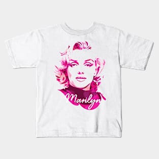 Marilyn Monroe Negative Space Kids T-Shirt